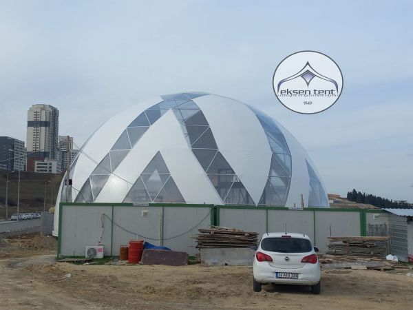 Geodesic Dome Çadır Satış Ofisi 30 m çap = 707 m2 