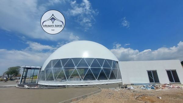 Geodesic Dome Kubbe Çadır Satış Ofisi 20 m 